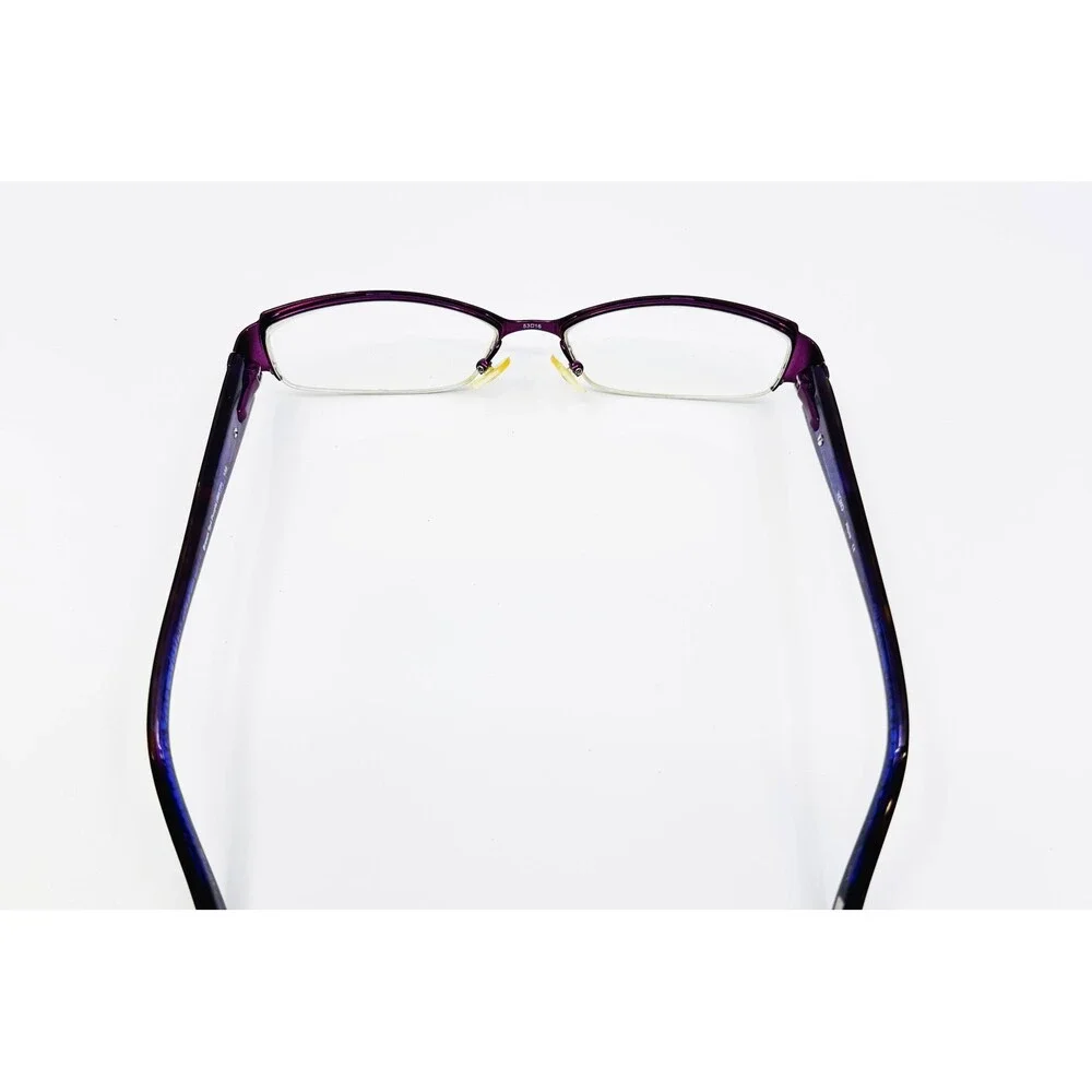 XOXO Allure Eyeglasses Womens Purple Tortoise Semi Rimless 53-16-135
